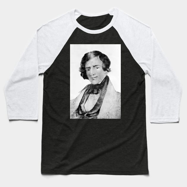 Jedediah Smith Portrait Baseball T-Shirt by Pablo_jkson